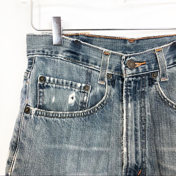 Levi’s Vintage Distressed cut off denim skirt 27 - Picture 3 of 4